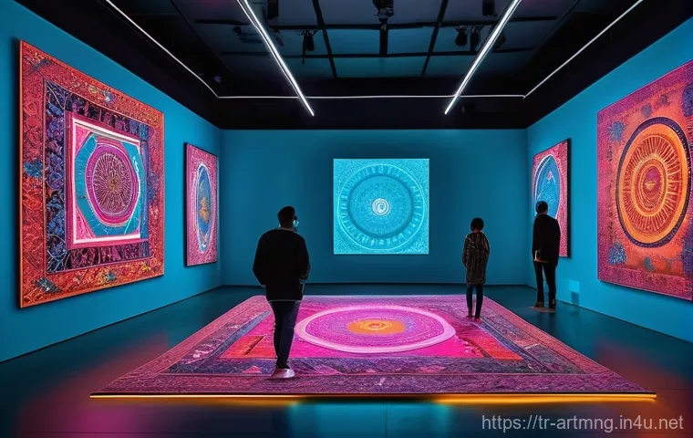 예술과 크리에이티브 산업 - Prompt 1: Virtual Art Oasis: Blending Anatolian Motifs with Digital Futures**