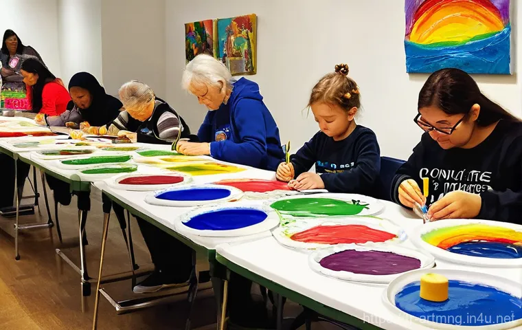 예술경영 전문가 인터뷰 - **Prompt 2: Sustainable Art Exhibition in an Eco-Friendly Gallery**
A diverse group of individua... 예술경영 전문가 인터뷰 - **Prompt 2: Sustainable Art Exhibition in an Eco-Friendly Gallery**
A diverse group of individua...